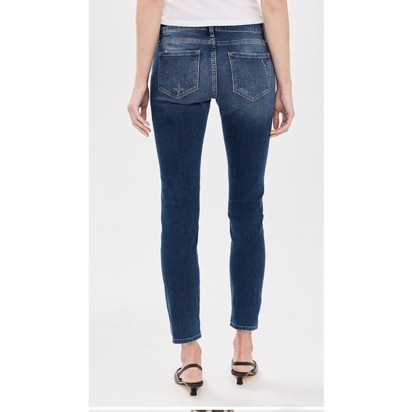 FRAME Le Garcon Slim Boyfriend Jeans Size 27 Distressed Blue Denim - Picture 5 of 5